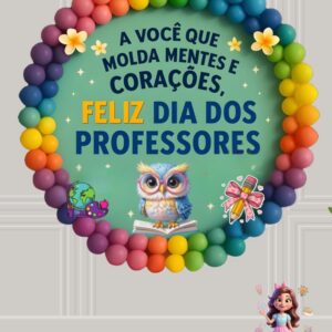 Painel redondo Dia dos professores