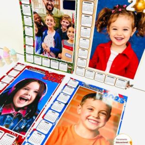 Calendário editáveis Natalino