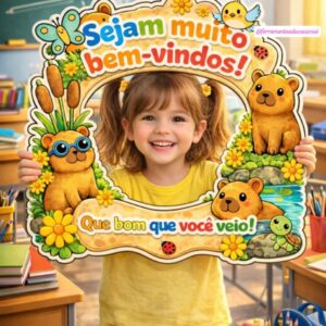  Bambolê de Boas-Vindas tema capivara