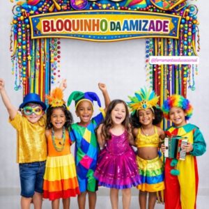 Painel para arco Bloquinho da amizade