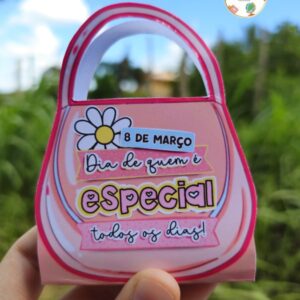 Lembrancinha bolsinha Porta bombom dia da Mulher