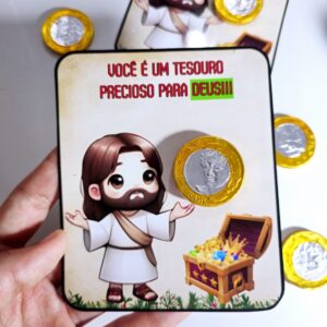 Lembrancinha Para Deus você é um tesouro