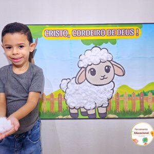 PAINEL COLABORATIVO CRISTO, CORDEIRO DE DEUS