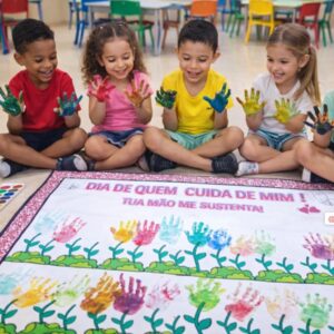 Painel colaborativo Dia de quem cuida de mim
