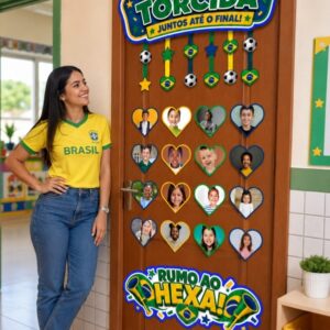 PAINEL DE PORTA EDITÁVEL NOSSA TORCIDA