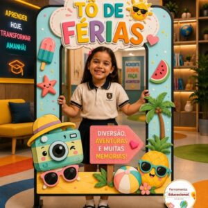 Moldura gigante Tô de Férias