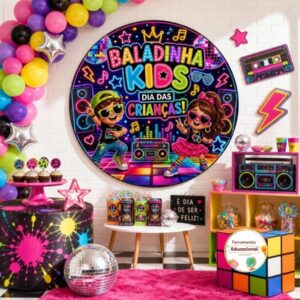 PAINEL BALADINHA KIDS ESTILO ANOS 80– DIA DAS CRIANÇAS