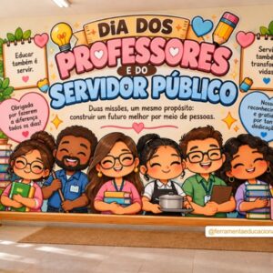 PAINEL DIA DO SERVIDOR PÚBLICO E DIA DOS PROFESSORES FOFO