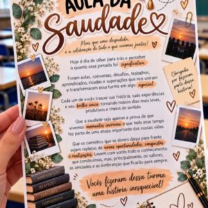 Cartinha Aula da Saudade A
