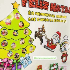 Painel Natalino Editável + Caixinhas Natalinas